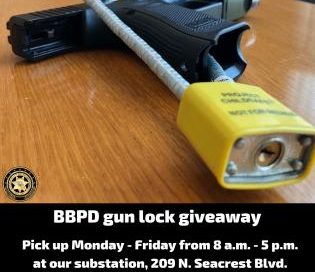 BBPD gun lock giveaway