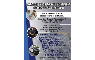 Community Police Academy flyer