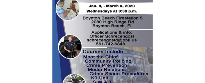 Community Police Academy flyer