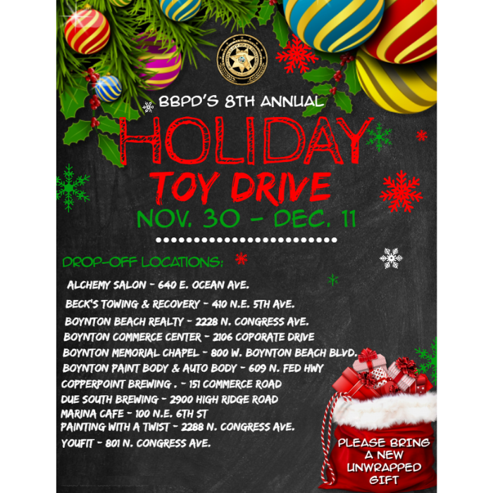 list of places to bring toys for toy drive