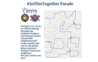 Parade route map for Wednesday April 15 at 3 p.m.