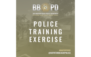 Announcement of Police Training Exercise