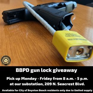 BBPD gun lock giveaway