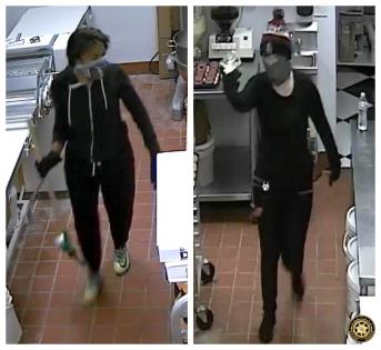 suspects in burglary of donut, pizza shops