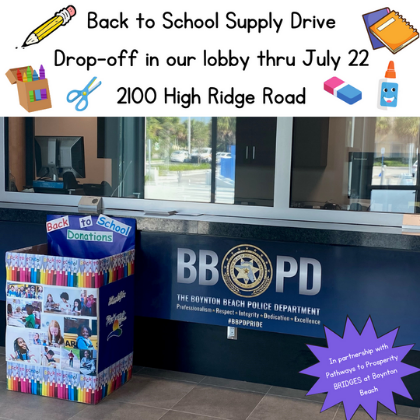 back to school supply drive