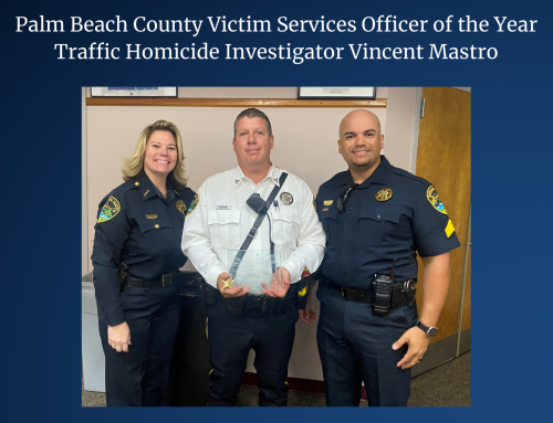 Traffic Homicide Investigator Mastro named PBC Victim Services Officer of Year